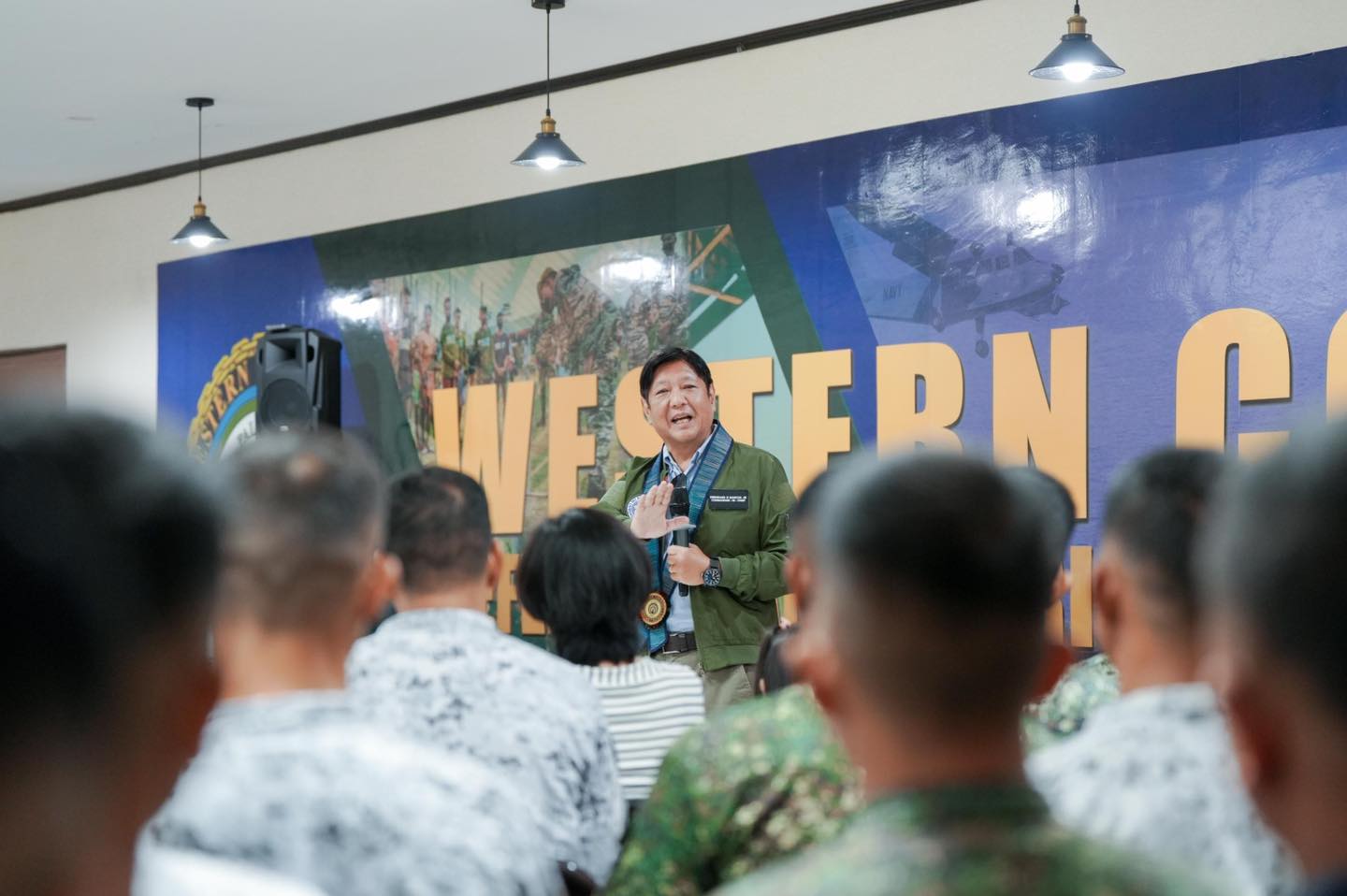 President Ferdinand R. Marcos Jr. hailed the Western Command troops for exercising restraint when they were engaged by hostile Chinese sailors during their recent resupply mission to Ayungin Shoal.