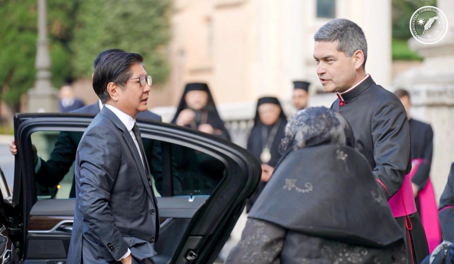 President Ferdinand R. Marcos Jr. and First Lady Louise Araneta-Marcos attended the funeral of His Holiness Pope Francis at St. Peter's Square in the Vatican, joining world leaders and the faithful in honoring the late pontiff.