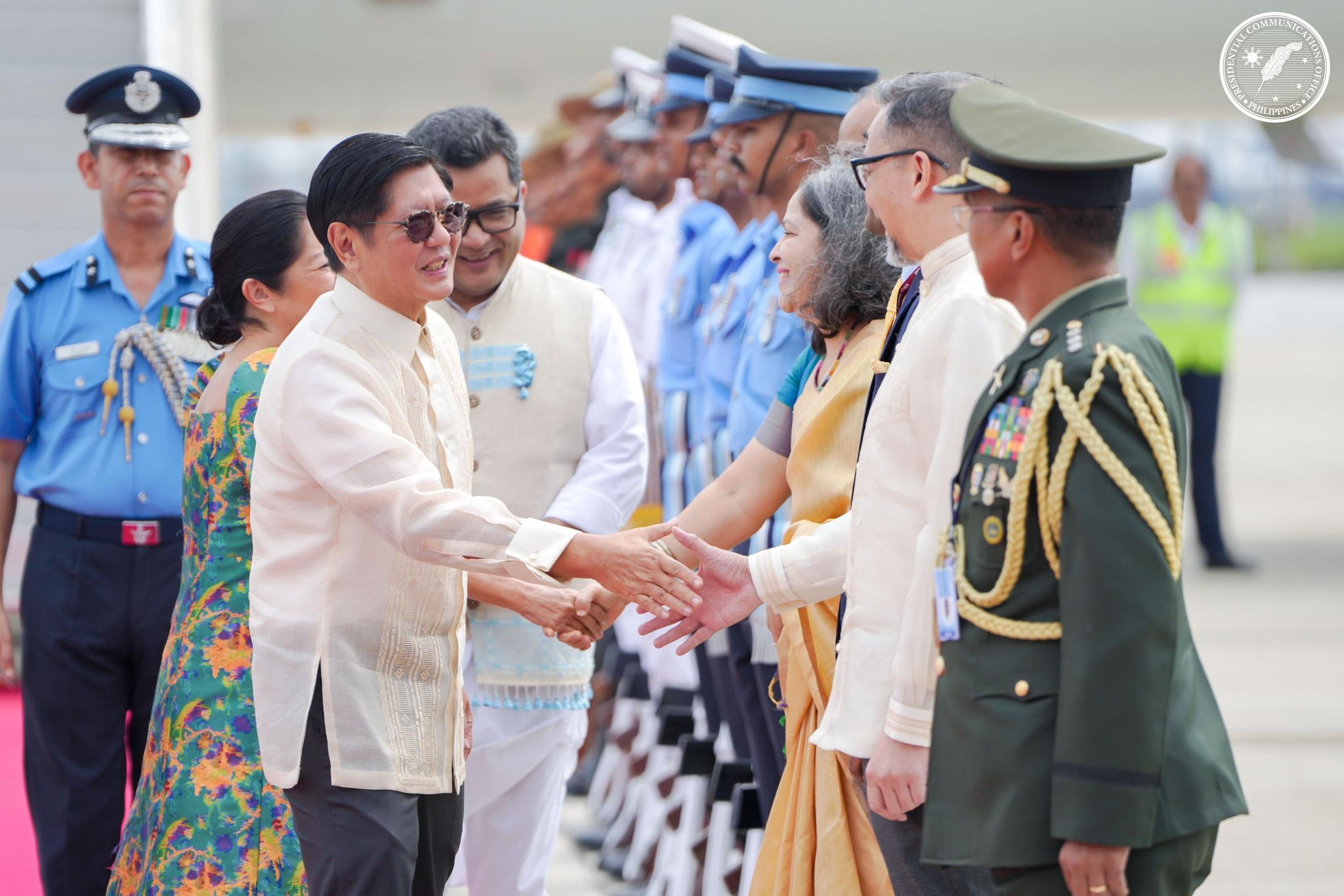 President Ferdinand R. Marcos Jr. arrived in New Delhi on Monday at 2:20 p.m. local time (4:50 p.m. in Manila) to begin his five-day State Visit to the Republic of India.