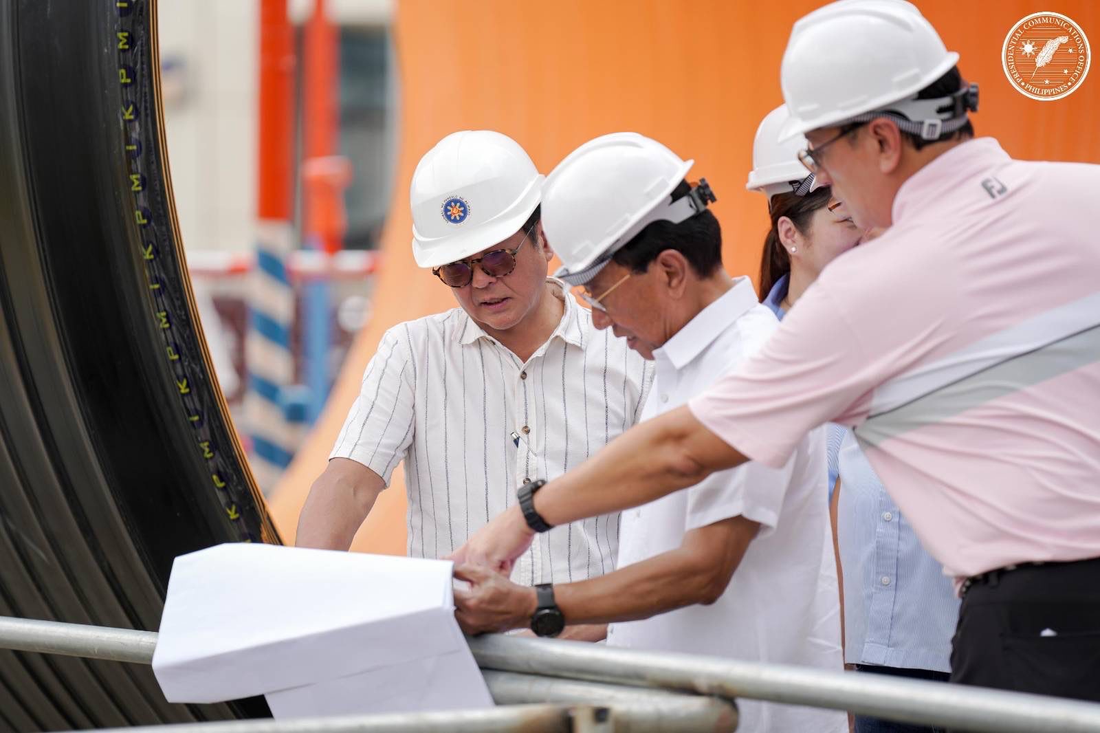 President Ferdinand R. Marcos Jr. on Monday inspected an infrastructure improvement project in Marikina City aimed at enhancing the natural drainage system and addressing the flooding problems in Metro Manila.