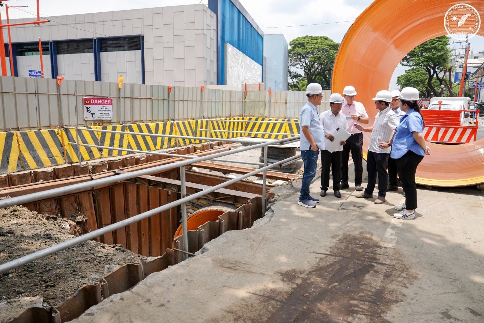 President Ferdinand R. Marcos Jr. on Monday inspected an infrastructure improvement project in Marikina City aimed at enhancing the natural drainage system and addressing the flooding problems in Metro Manila.
