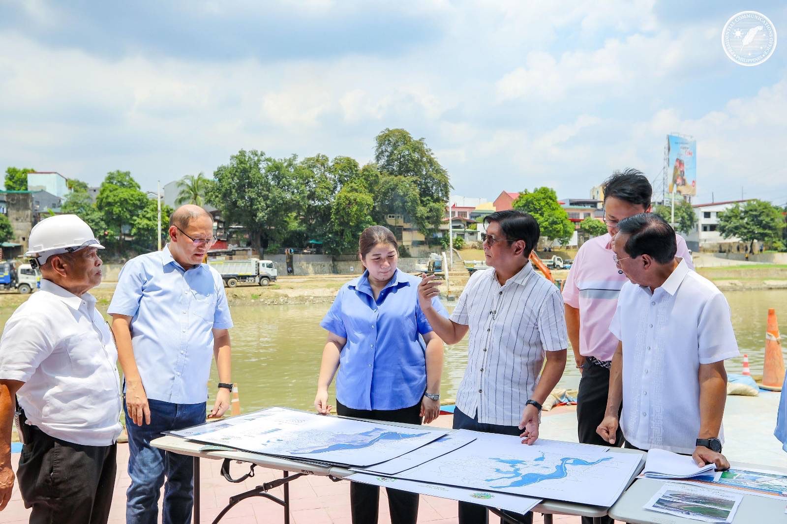President Ferdinand R. Marcos Jr. on Monday inspected an infrastructure improvement project in Marikina City aimed at enhancing the natural drainage system and addressing the flooding problems in Metro Manila.